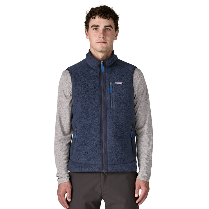 M's Retro Pile Vest - Recycled polyester Jacket Patagonia New Navy w/Sunken Blue S