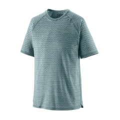 Patagonia M's Ridge Flow Running Shirt - 100% Recycled Polyester Wetland Blue Shirt