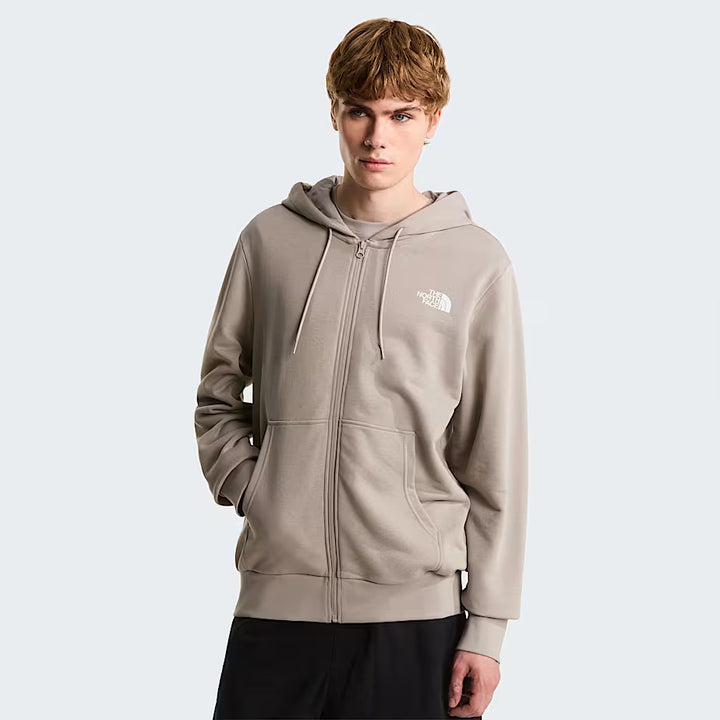 M’s Simple Dome Light Regular Full Zip Hoodie