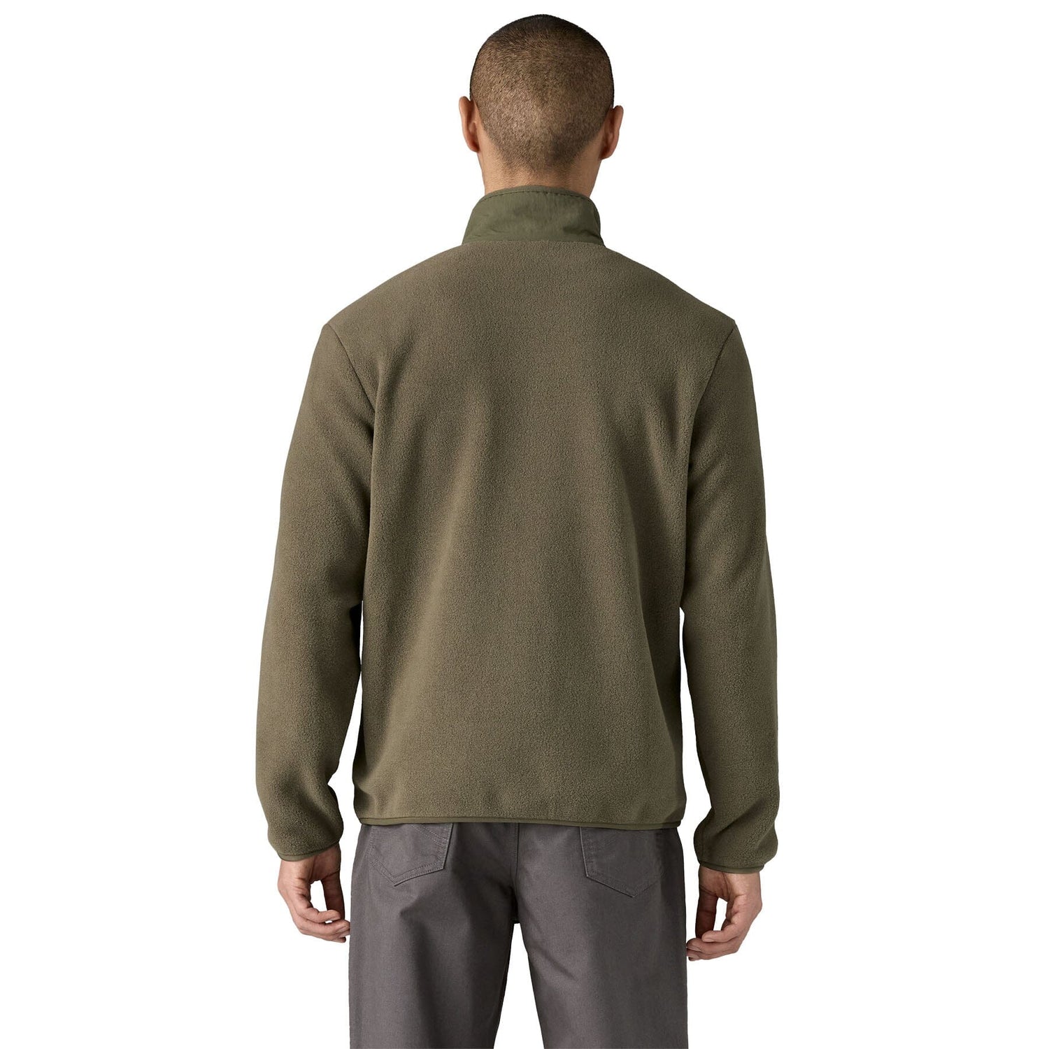 Patagonia M's Synchilla Fleece Jacket - 100% Recycled Polyester Basin Green Shirt