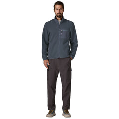 Patagonia M's Synchilla Fleece Jacket - 100% Recycled Polyester Smolder Blue w Smolder Blue Shirt