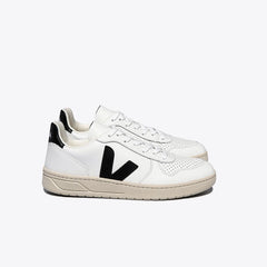 Veja M's V-10 Leather - Classical sneakers Extra White Black Shoes