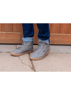 Saola M's Wanaka Waterproof Sneakers - Recycled PET and Bio-sourced materials Dark Grey Shoes