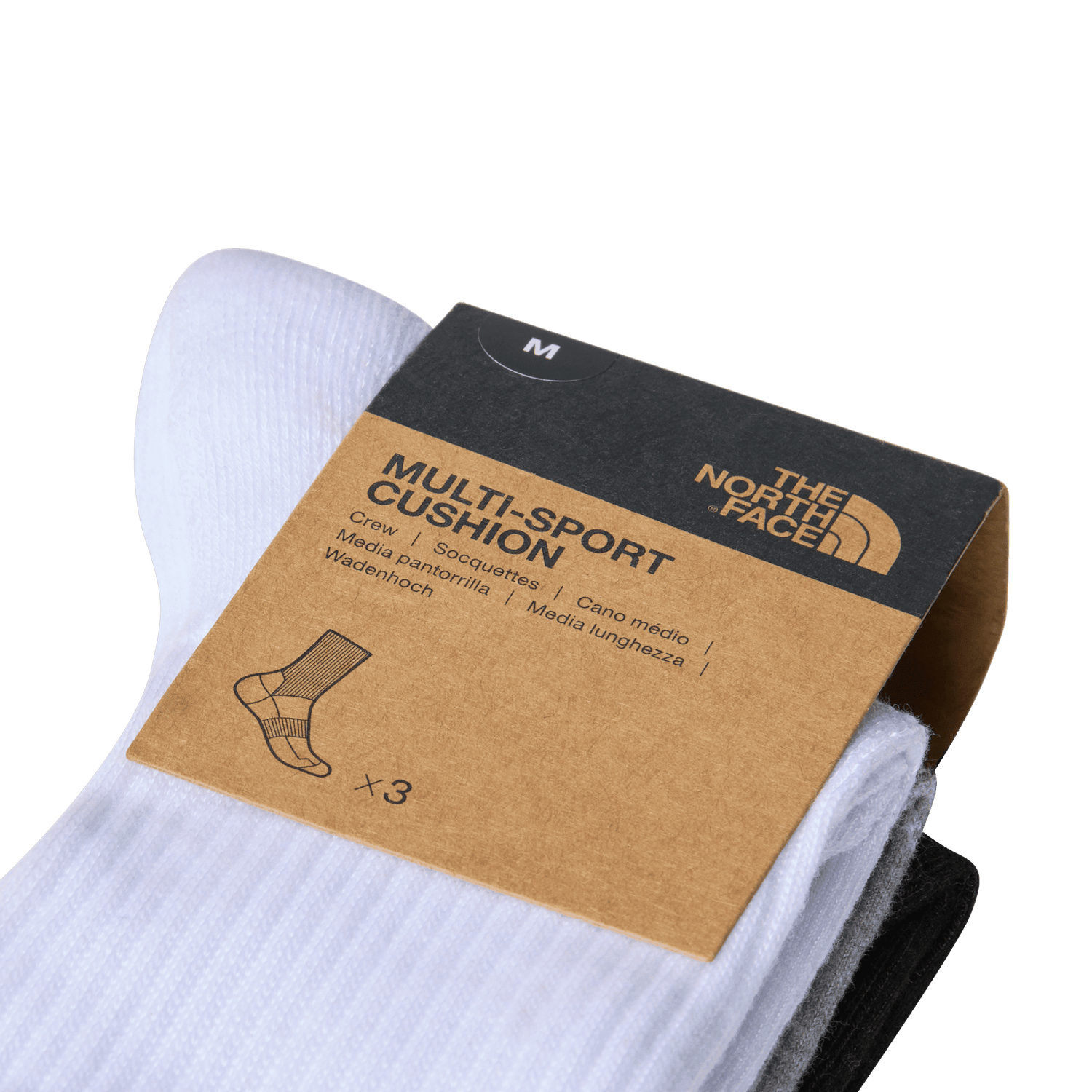The North Face Multi Sport Cushion Crew Socks Black Assorted Socks