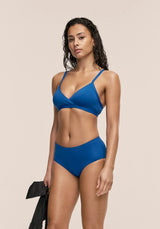 Bikiniöverdel Overlap - Blå Teal