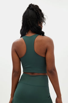 Girlfriend Collective Paloma Classic Sports Bra - Made from recycled plastic bottles Moss Underwear