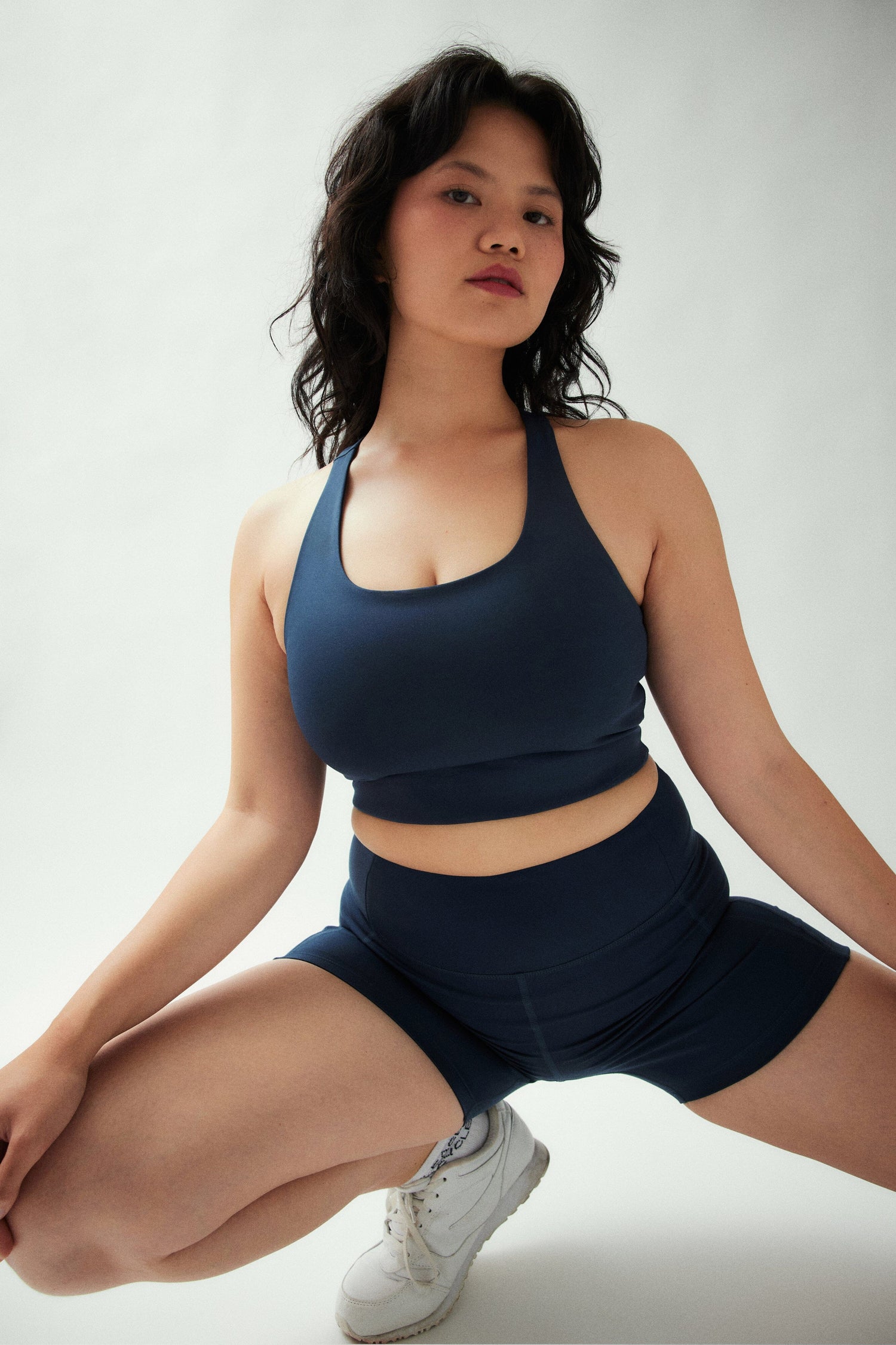 Girlfriend Collective Paloma Classic Sports Bra - Made from recycled plastic bottles Midnight Underwear