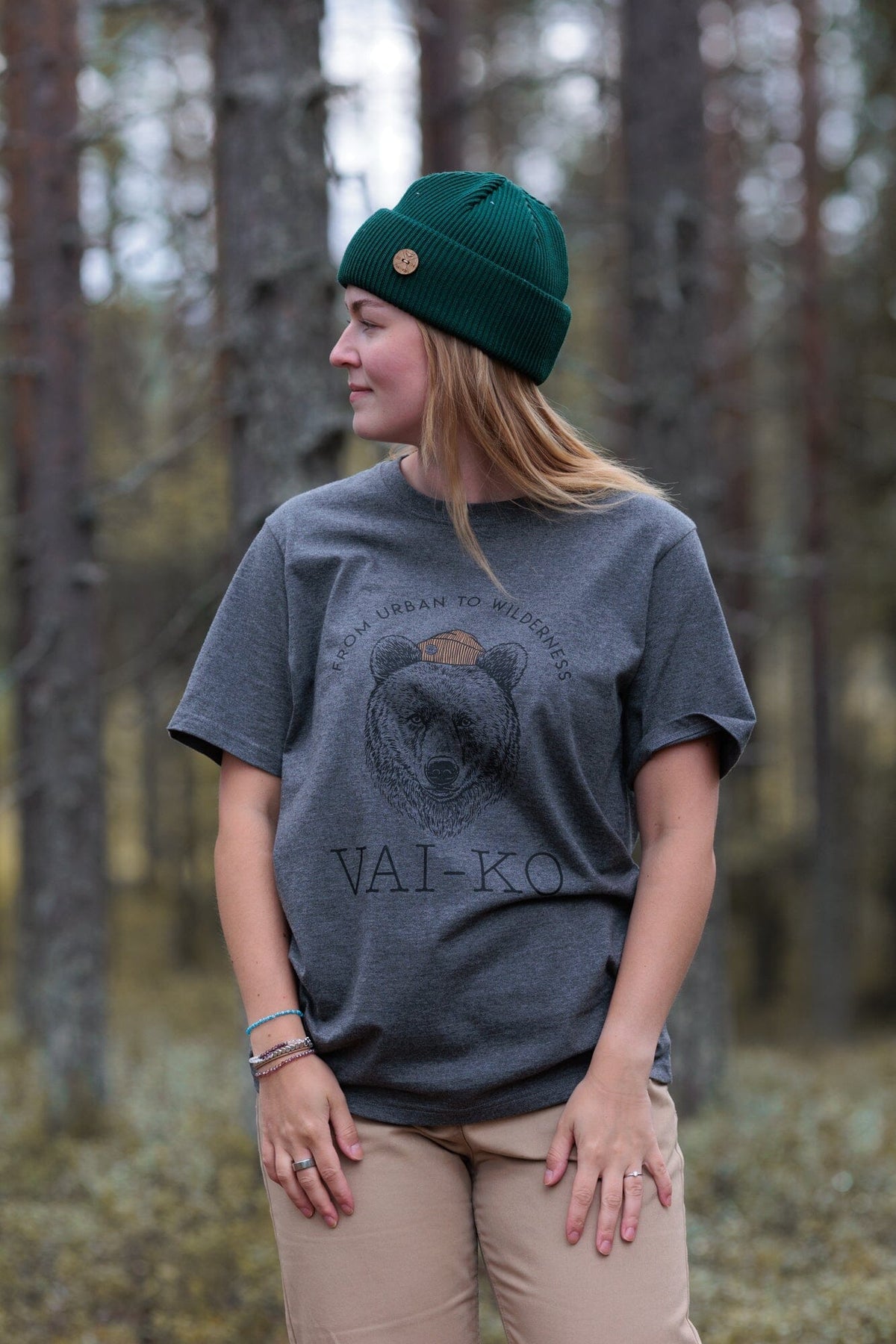 Party Bear T-shirt - Organic Cotton Shirt VAI-KØ 