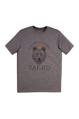 Party Bear T-shirt - Organic Cotton Shirt VAI-KØ Dark Grey Melange M 