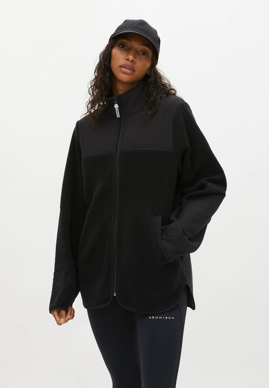 Röhnisch Phoebe Pile Jacket- Recycled polyester Black Jacket