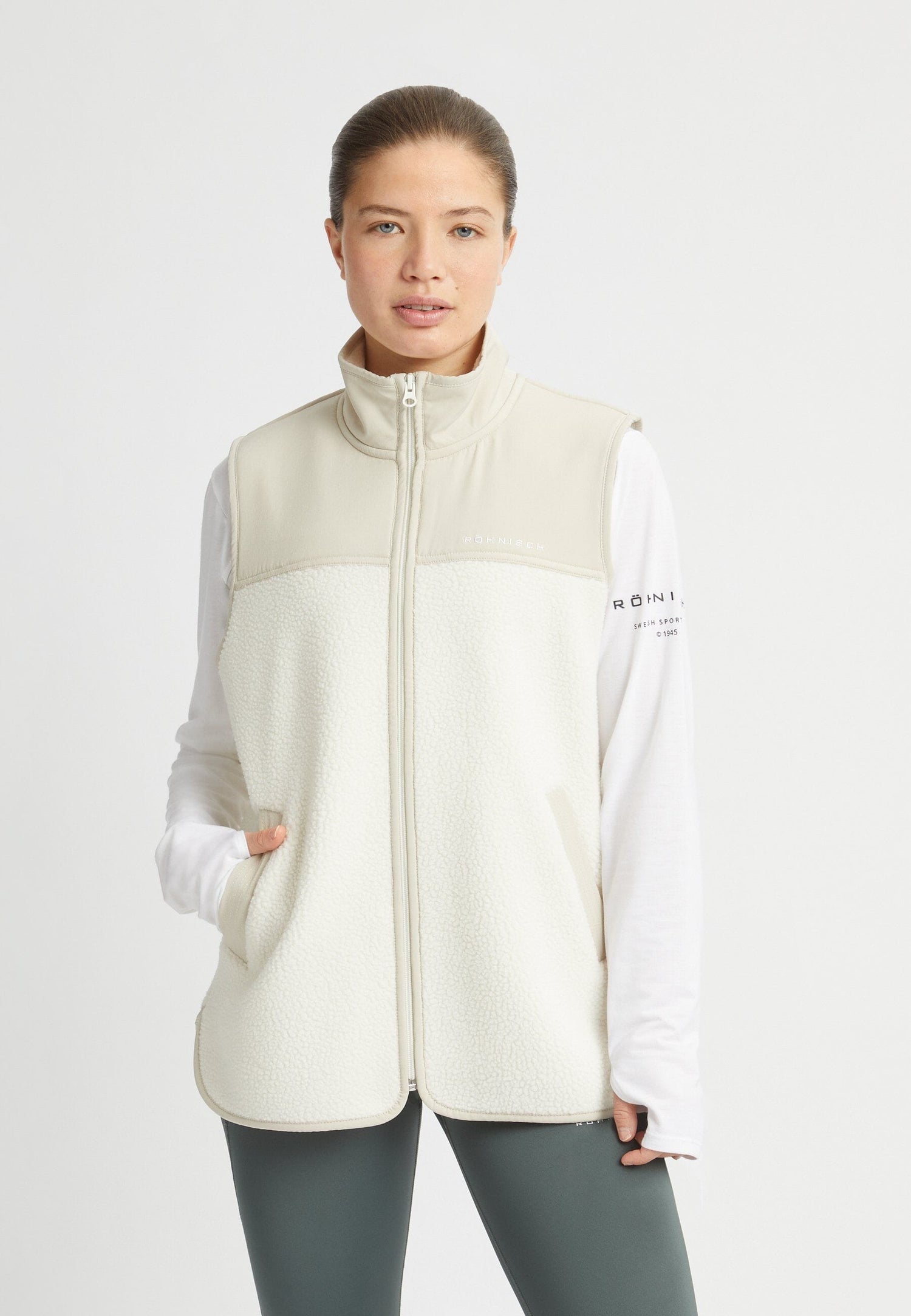 Röhnisch Phoebe Vest Peyote Beige Jacket