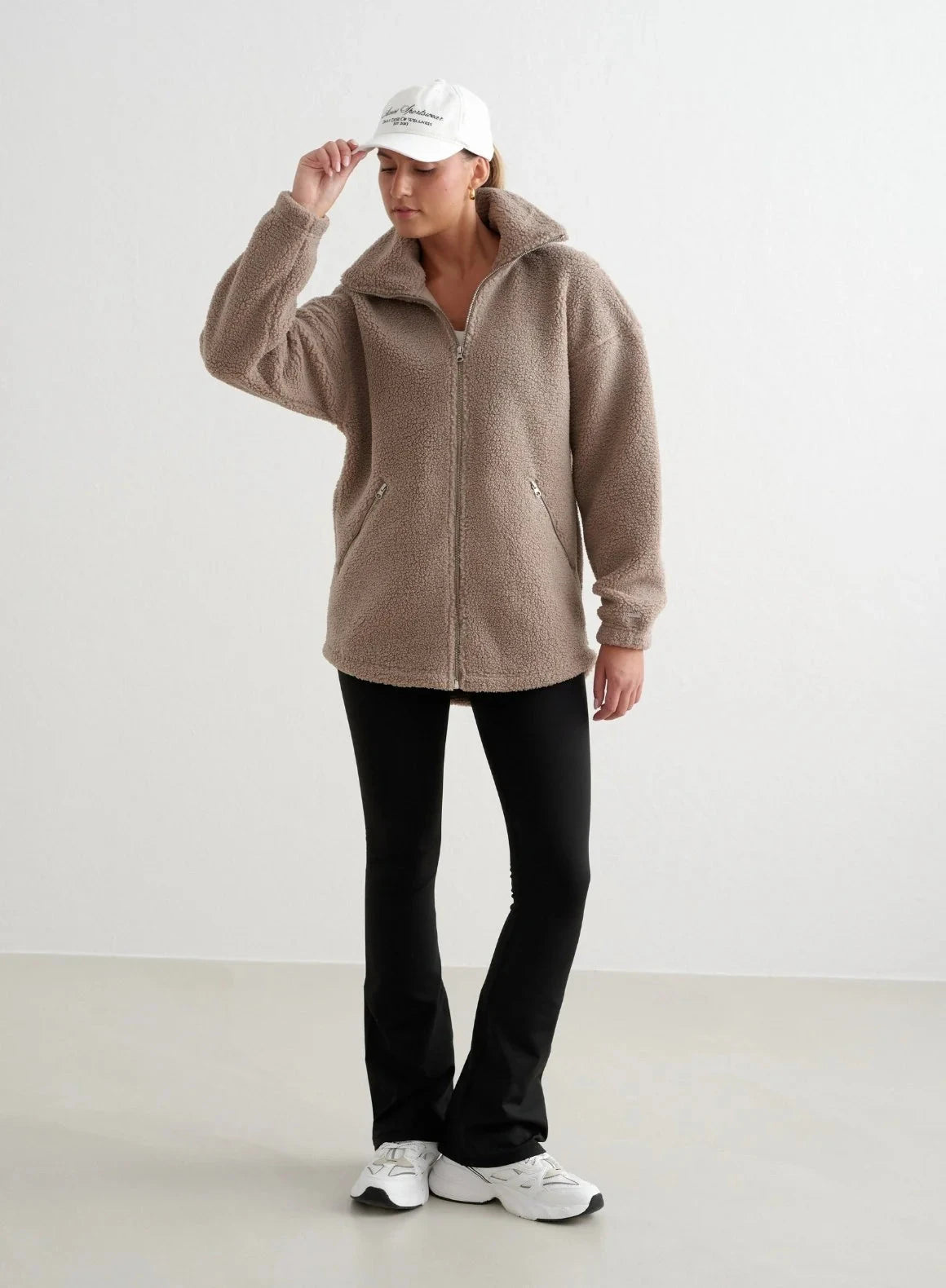 Aimn Pile Jacket Dark Clay Outerwear