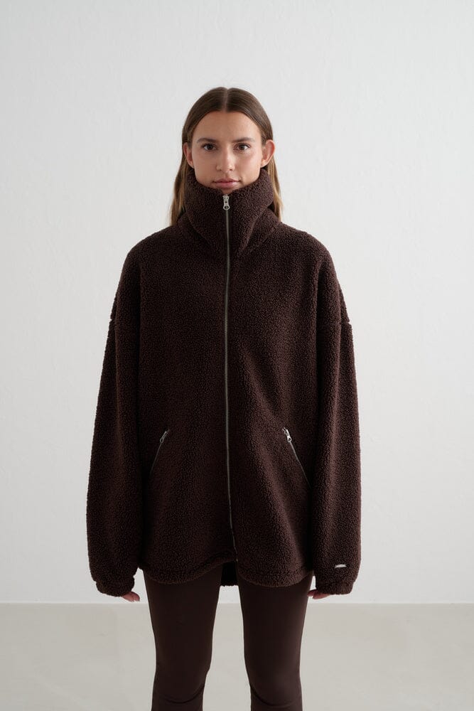 Pile Jacket Outerwear Aimn Cacao XS 