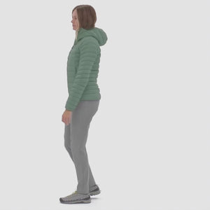 W's Down Sweater Hoody - Recycled Nylon & RDS certified Down
