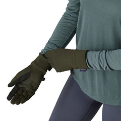 Patagonia R1 Daily Gloves - Recycled Polyester Black Gloves