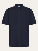 Camisa relajada de manga corta Seersucker