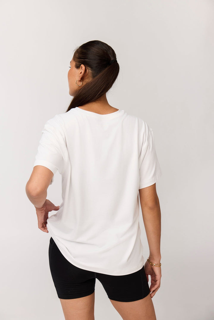 ReSet Relaxed Workout Tee - Recycled PET Shirt Girlfriend Collective 