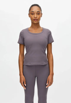 Rib Drymotion Tee Shirt Röhnisch Smoky Lavender S 