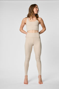Girlfriend Collective RIB High-Rise Leggings - Made from recycled bottles Feather Pants