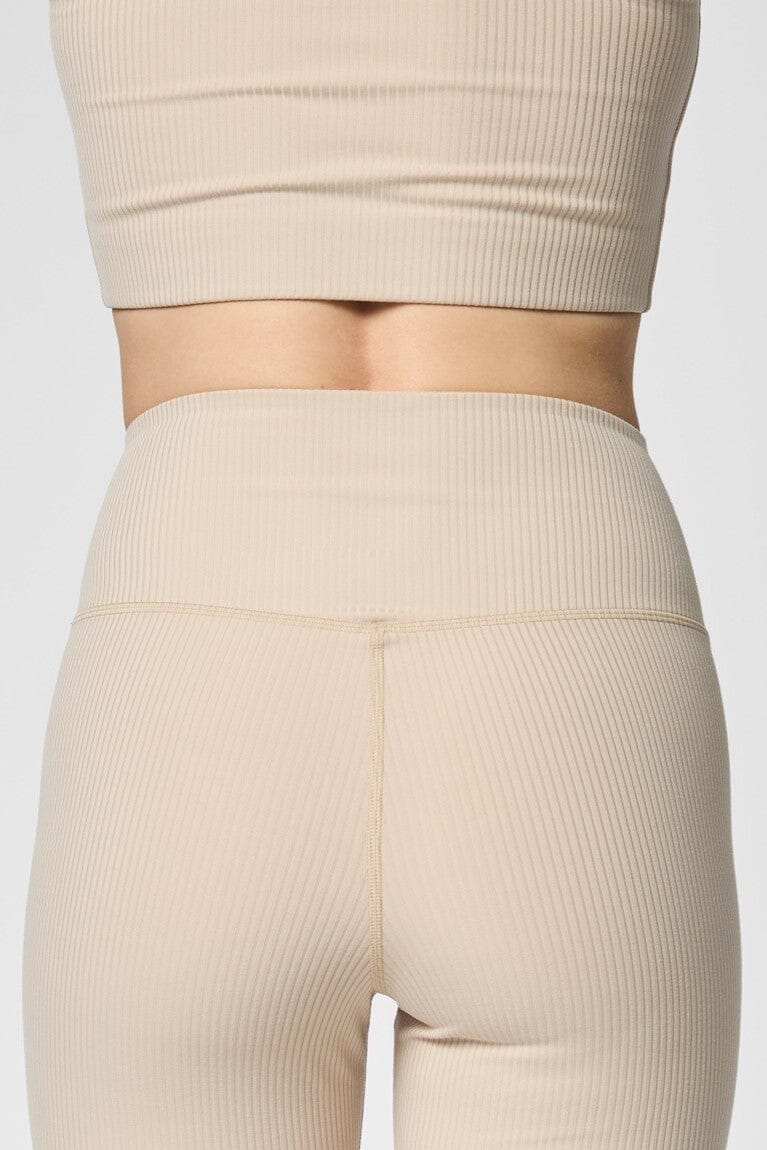 Girlfriend Collective RIB High-Rise Leggings - Made from recycled bottles Feather Pants