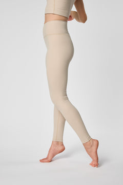 Girlfriend Collective RIB High-Rise Leggings - Made from recycled bottles Feather Pants