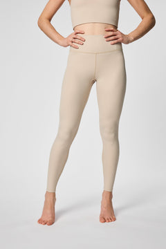 Girlfriend Collective RIB High-Rise Leggings - Made from recycled bottles Feather Pants