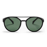 CHPO Rickard Sunglasses - Recycled Plastic Black Green Sunglasses