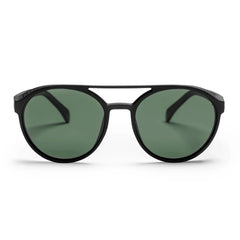 CHPO Rickard Sunglasses - Recycled Plastic Black Green Sunglasses