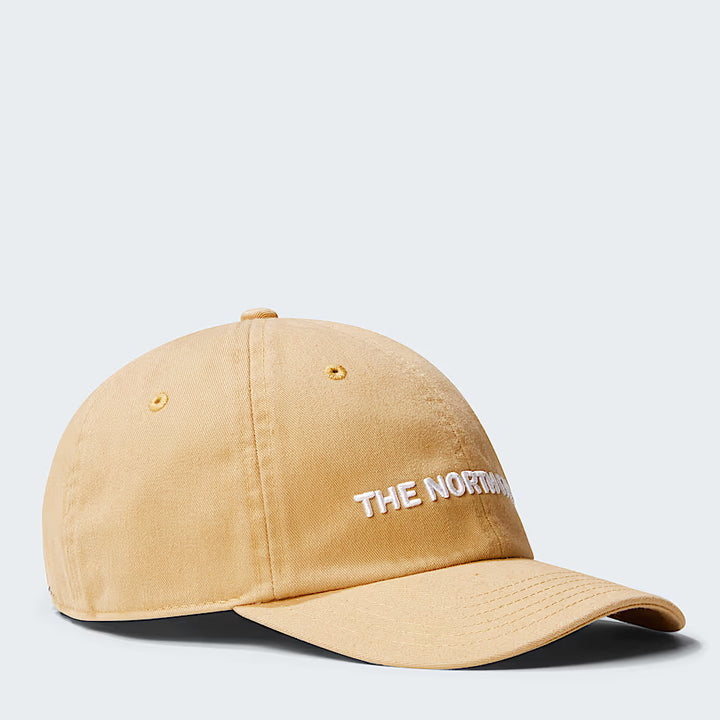 Roomy Norm Cap Headwear The North Face Washed Khaki Stone-Horizontal Logo 