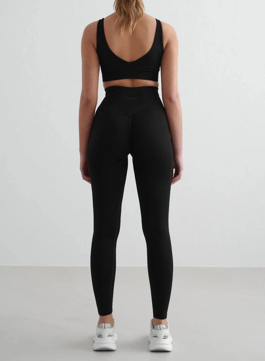 Aimn Shape Seamless Tights Black Tights