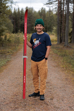 Ski Dog T-shirt - Organic Cotton Shirt VAI-KØ 