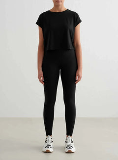 Soft Basic Roll Sleeve Top Tops Aimn