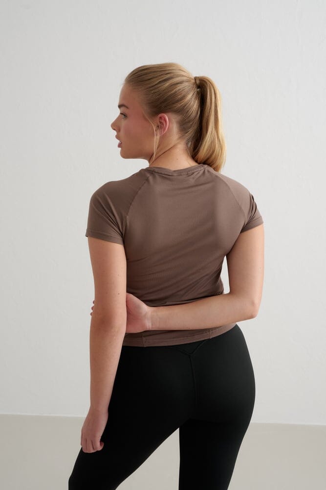 Soft Basic Short Sleeve Tops Aimn