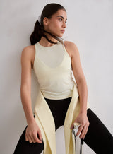 Soft Basic Singlet - Lemon White