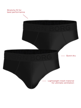 Sports Mesh Briefs 2-pack - Svart
