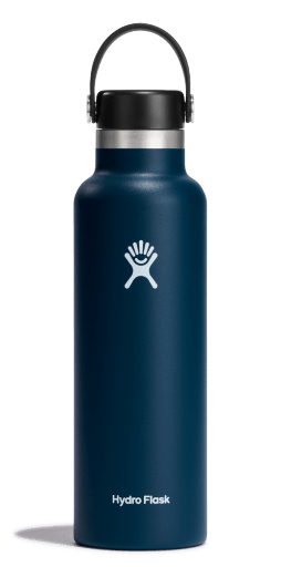 Hydro Flask Standard Mouth bottle 0.62l/21oz - Stainless Steel BPA Free Indigo Cutlery