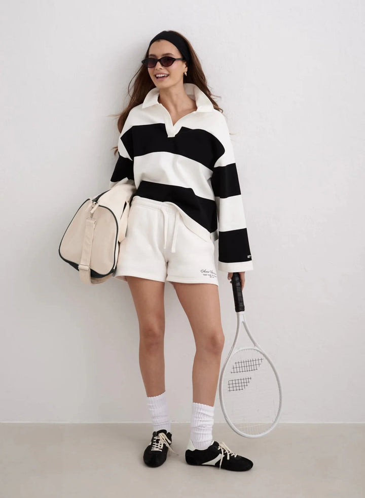 Stripe Rugby Shirt Sweaters Aimn 