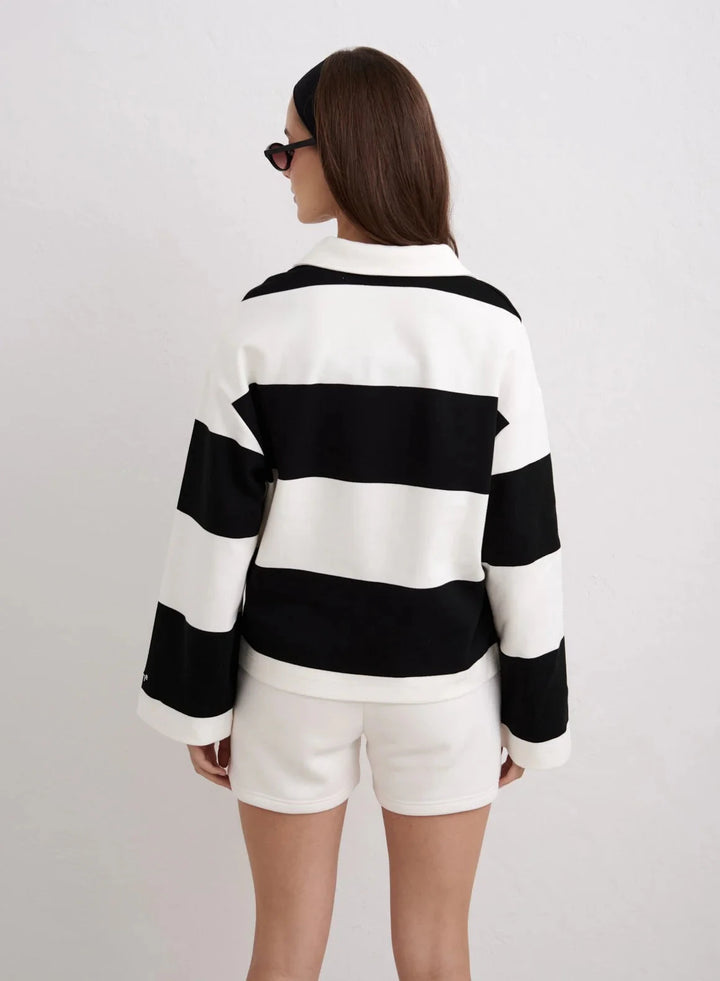 Stripe Rugby Shirt Sweaters Aimn 