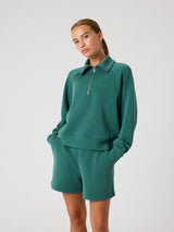 Studio Soft Halfzip Sweatshirt - Mallard Green