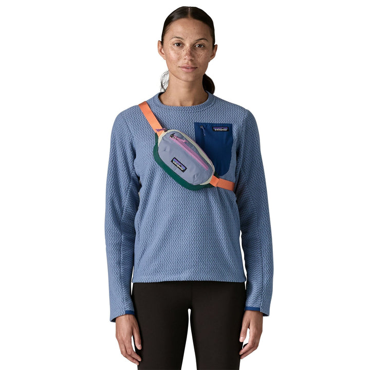 Patagonia Terravia Mini Hip Bag 1L - Recycled Nylon Patchwork: Barnacle Blue Bags