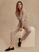 The Rolled Cuff Pant 25" Pants Varley Taupe Marl XS 