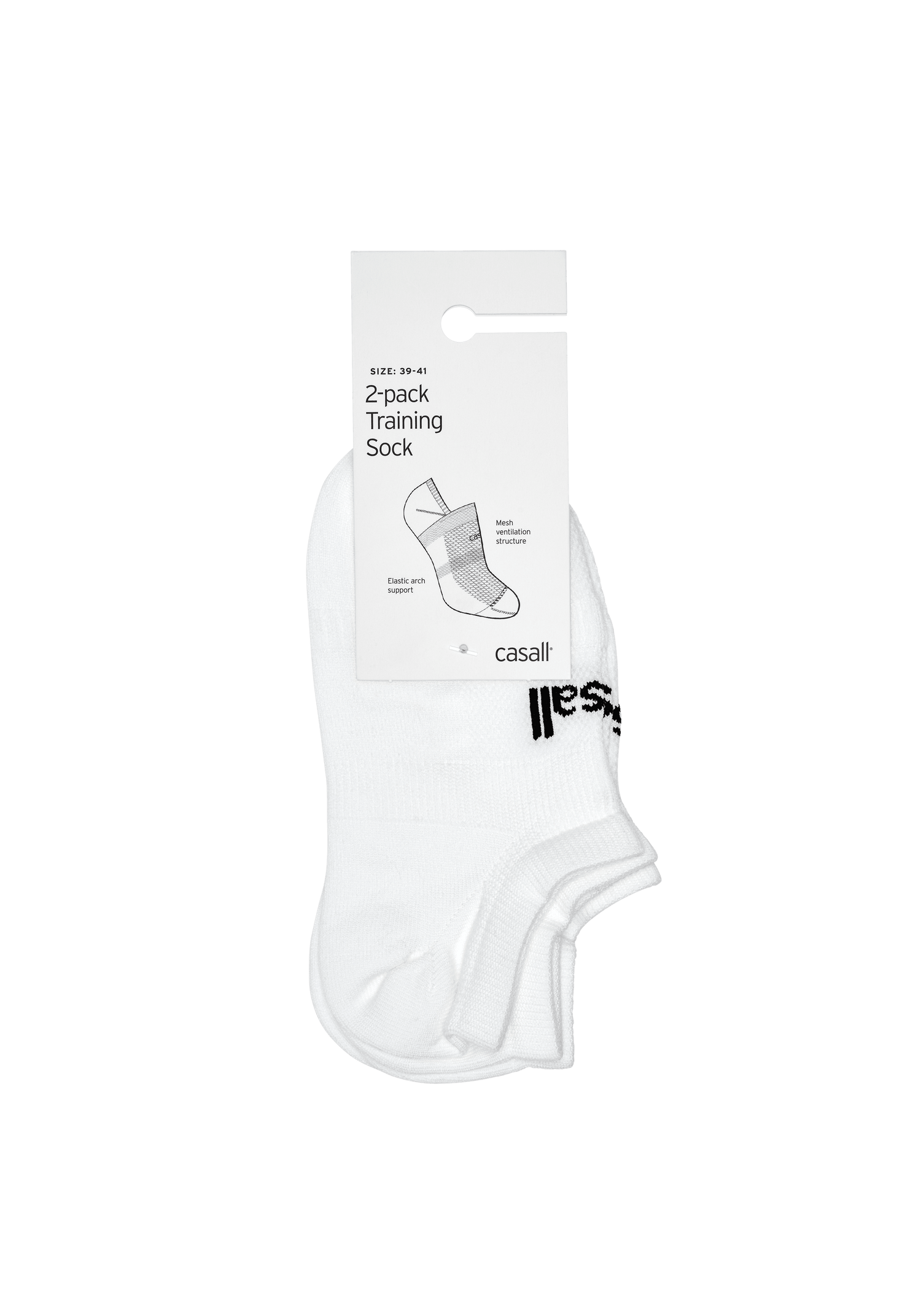 Casall Training Sock 2-pack White Socks