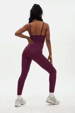 Girlfriend Collective Training & Yoga Unitard - Made from recycled plastic bottles Plum Onepieces