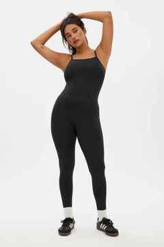 Girlfriend Collective Training & Yoga Unitard - Made from recycled plastic bottles Black Onepieces