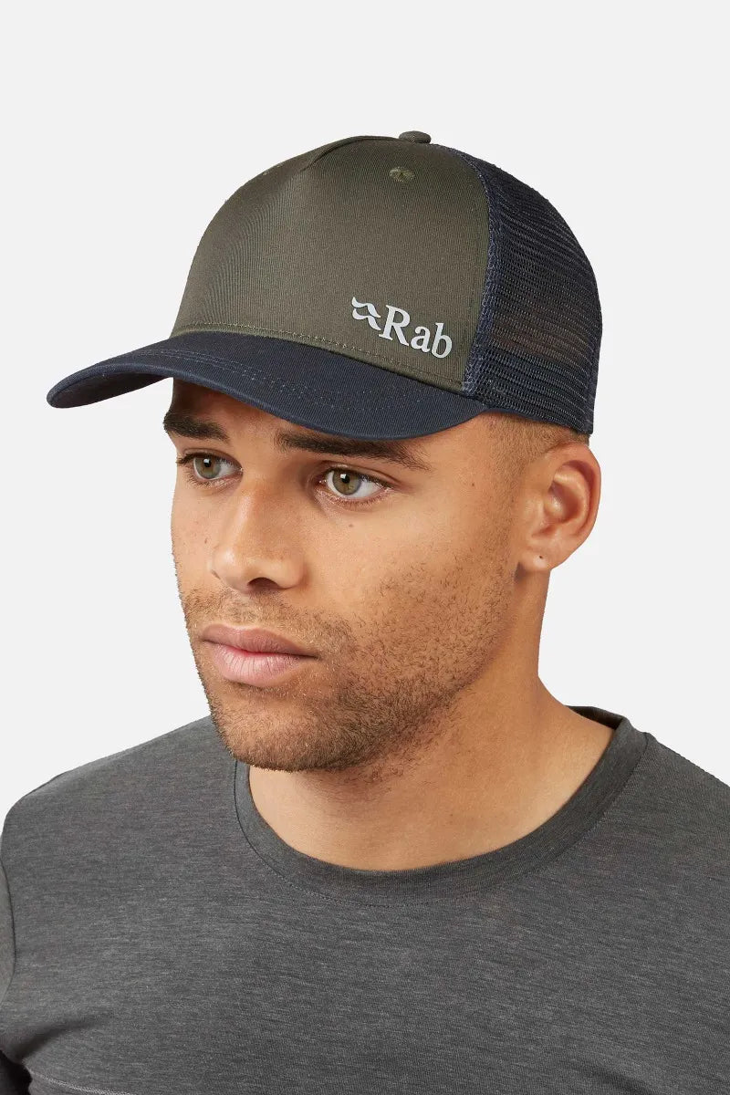 Rab Trucker Logo Cap - Polyester & cotton Army Headwear