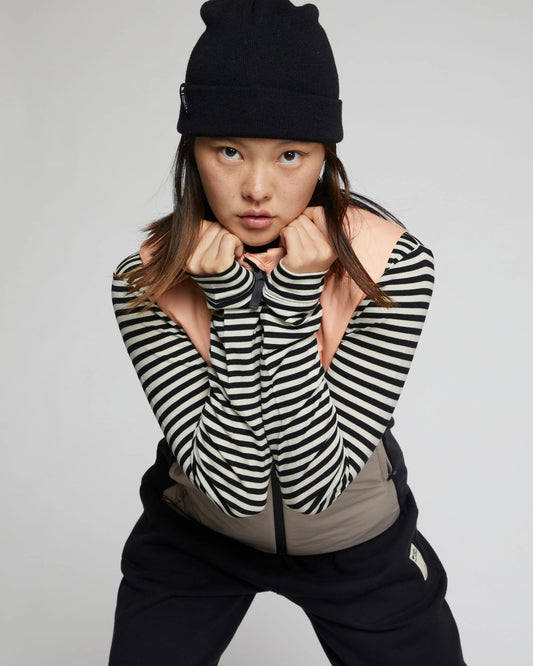 Mons Royale Unisex McCloud Merino Beanie - Merino Wool & Recycled Polyester Black Headwear