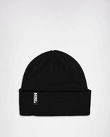 Mons Royale Unisex McCloud Merino Beanie - Merino Wool & Recycled Polyester Black Headwear