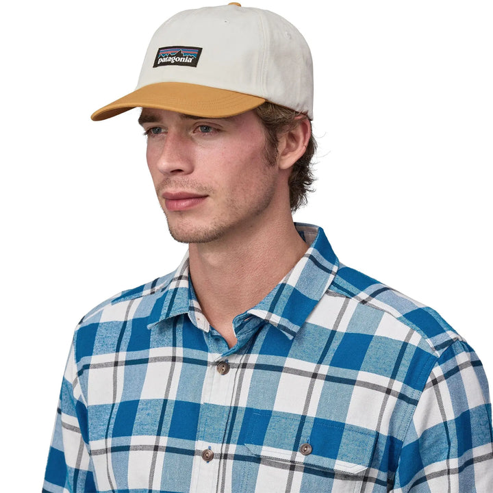 Unisex P-6 Label Trad Cap - Organic Cotton Headwear Patagonia Birch White