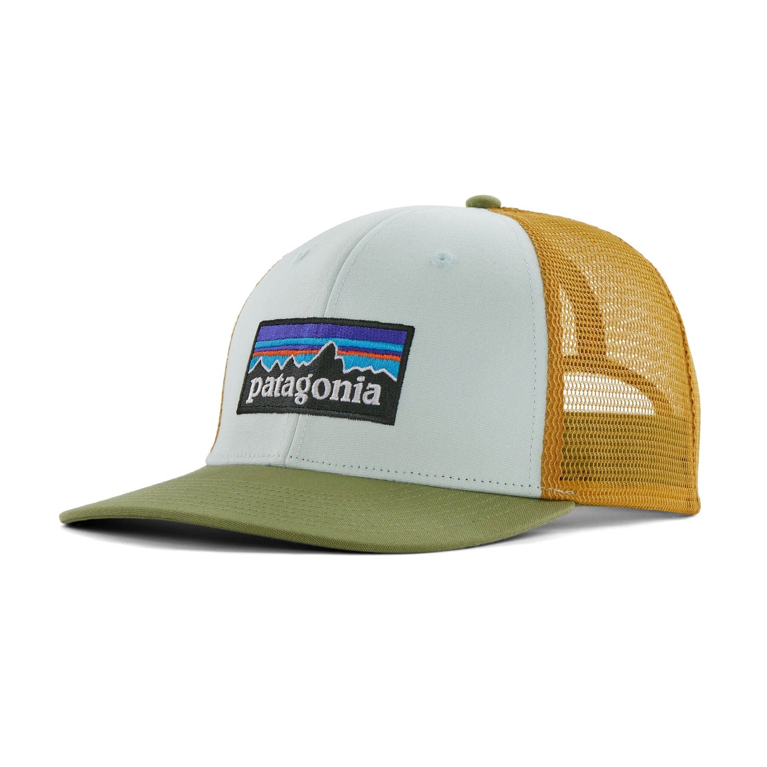 Patagonia Unisex P-6 Logo Trucker Hat - Organic Cotton Wispy Green Headwear