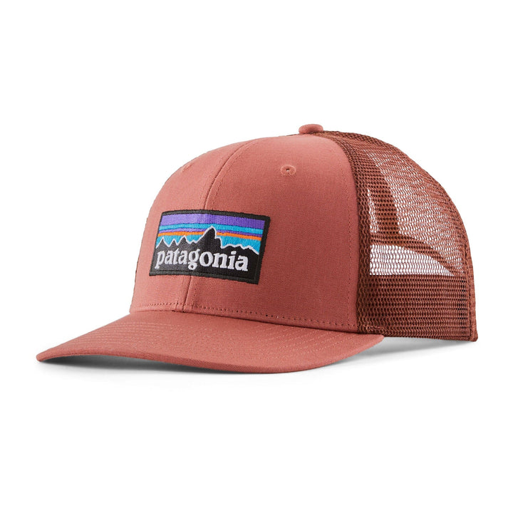 Patagonia Unisex P-6 Logo Trucker Hat - Organic Cotton Potter Red Headwear